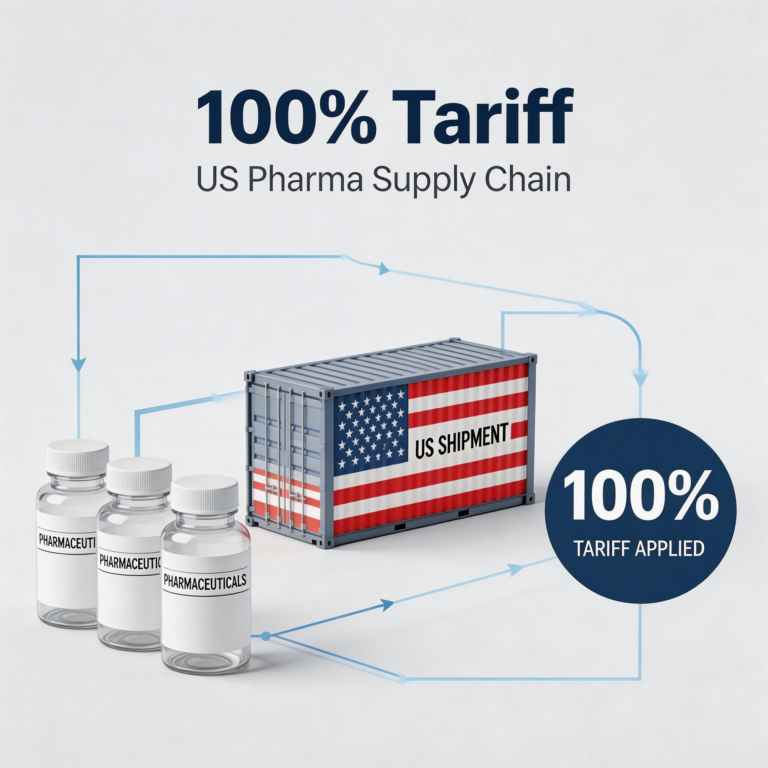 US 100% pharmaceutical tariff